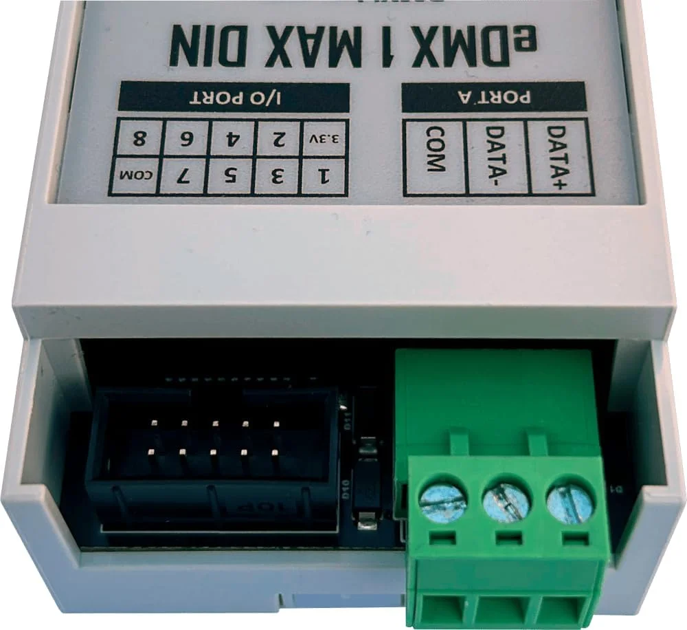 کنترلر eDMX1 DIN MAX - ArtNet/sACN به DMX (پیچی)