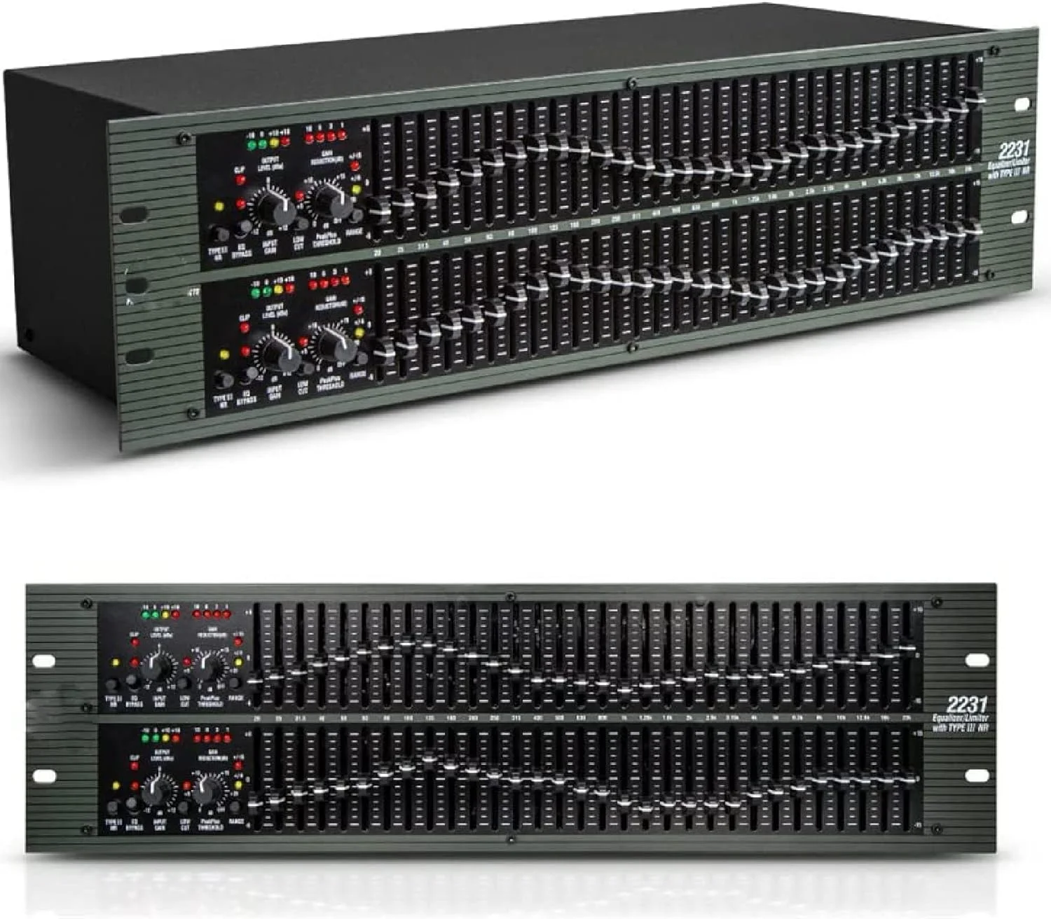 اکولایزر دو کاناله 31 باندی حرفه ای 2231 مناسب برای ایستگاه های رادیویی، استودیوهای ضبط، پروژه های بزرگ، اجراهای زنده و سایر موارد