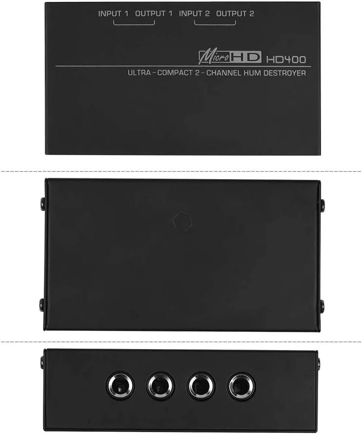 از بین برنده هام فشرده، فیلتر حذف نویز 2 کاناله فوق فشرده با ورودی و خروجی TRS 1/4 اینچی