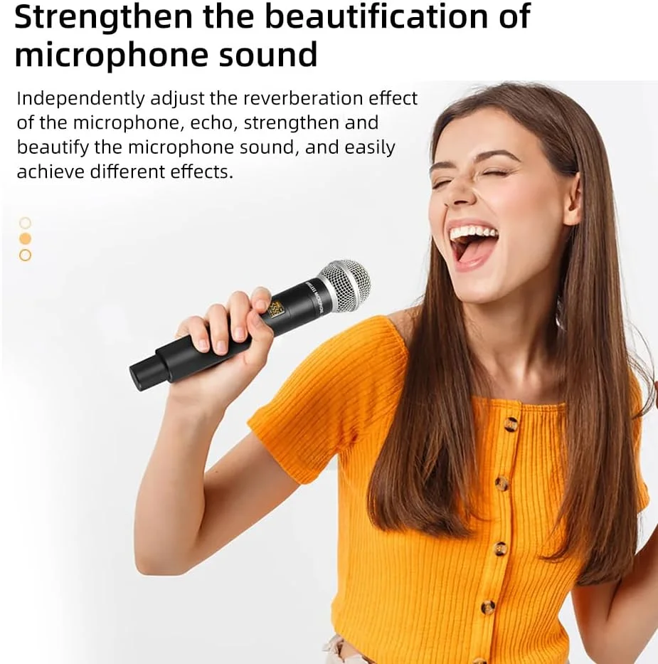 دستگاه افکت صوتی دیجیتال حرفه ای Domary با 99 DSP، افکت صدای استریوسکوپیک، میکروفون KTV، افکت ریوربریشن BT برای اجراهای صحنه، دی جی ها و سخنرانی های تجاری دستگاه افکت صوتی دیجیتال حرفه ای Domary با 99 DSP، افکت صدای استریوسکوپیک، میکروفون KTV، افکت ریوربریشن BT برای اجراهای صحنه، دی جی ها و سخنرانی های تجاری