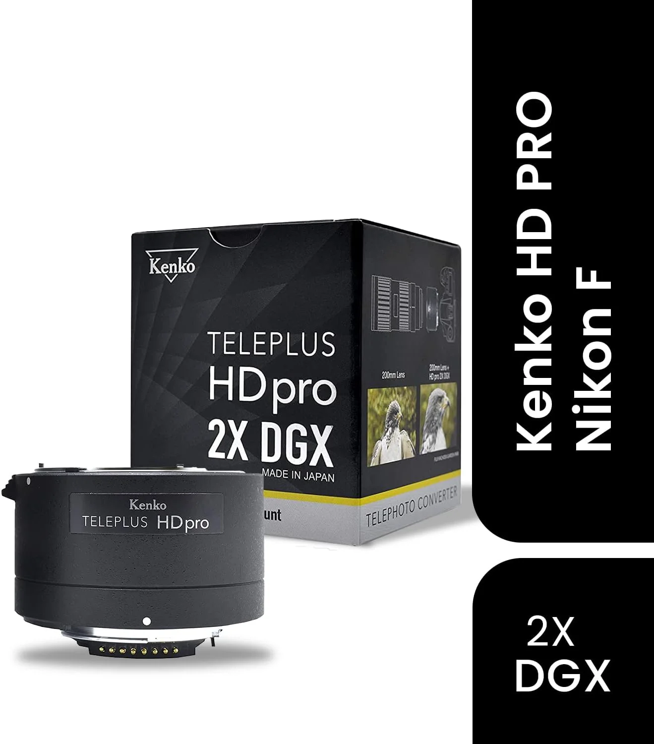 KENKO - مبدل تله پلاس 2x HD Pro DGX برای نیکون F - مشکی