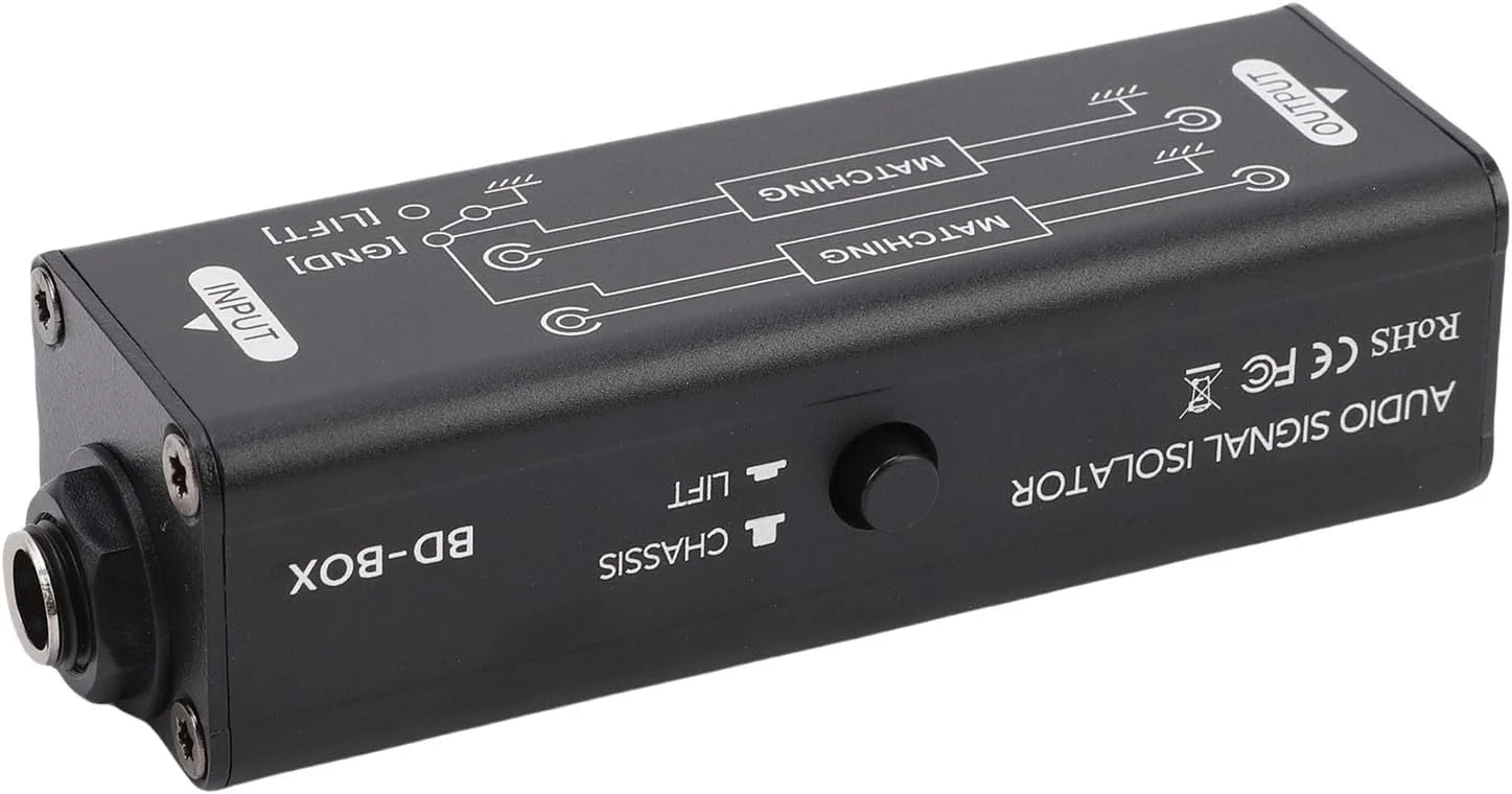 ایزولاتور سیگنال صوتی 6.35 میلی‌متری Cryfokt، تجربه صدایی شفاف و خالص، گیتارهای الکتریکی، پیانوهای دیجیتال برای استودیو، استفاده در منزل و استیج.