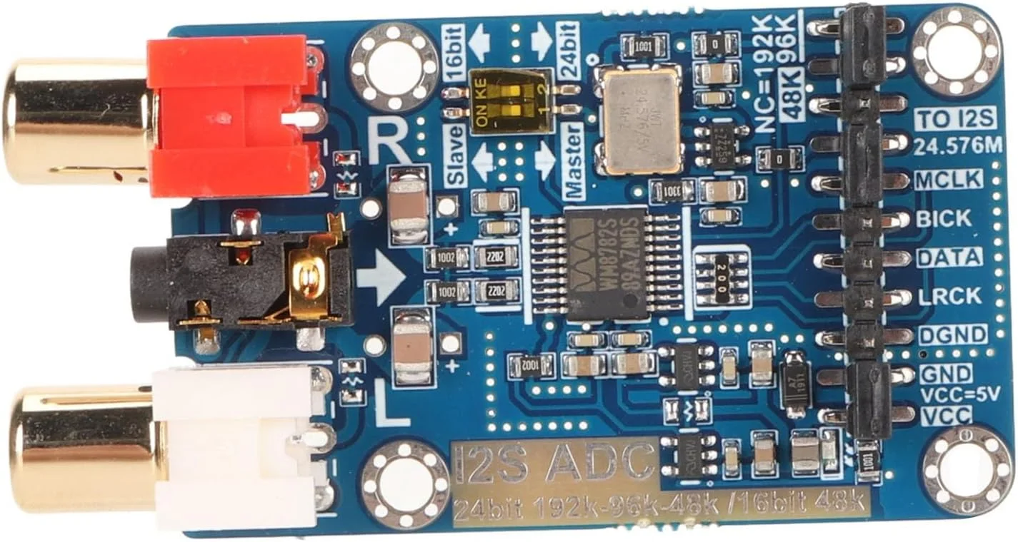 ماژول کارت ADC دیجیتال I2S بدون افت کیفیت Cryfokt به همراه کابل اتصال مناسب برای علاقه مندان به DIY