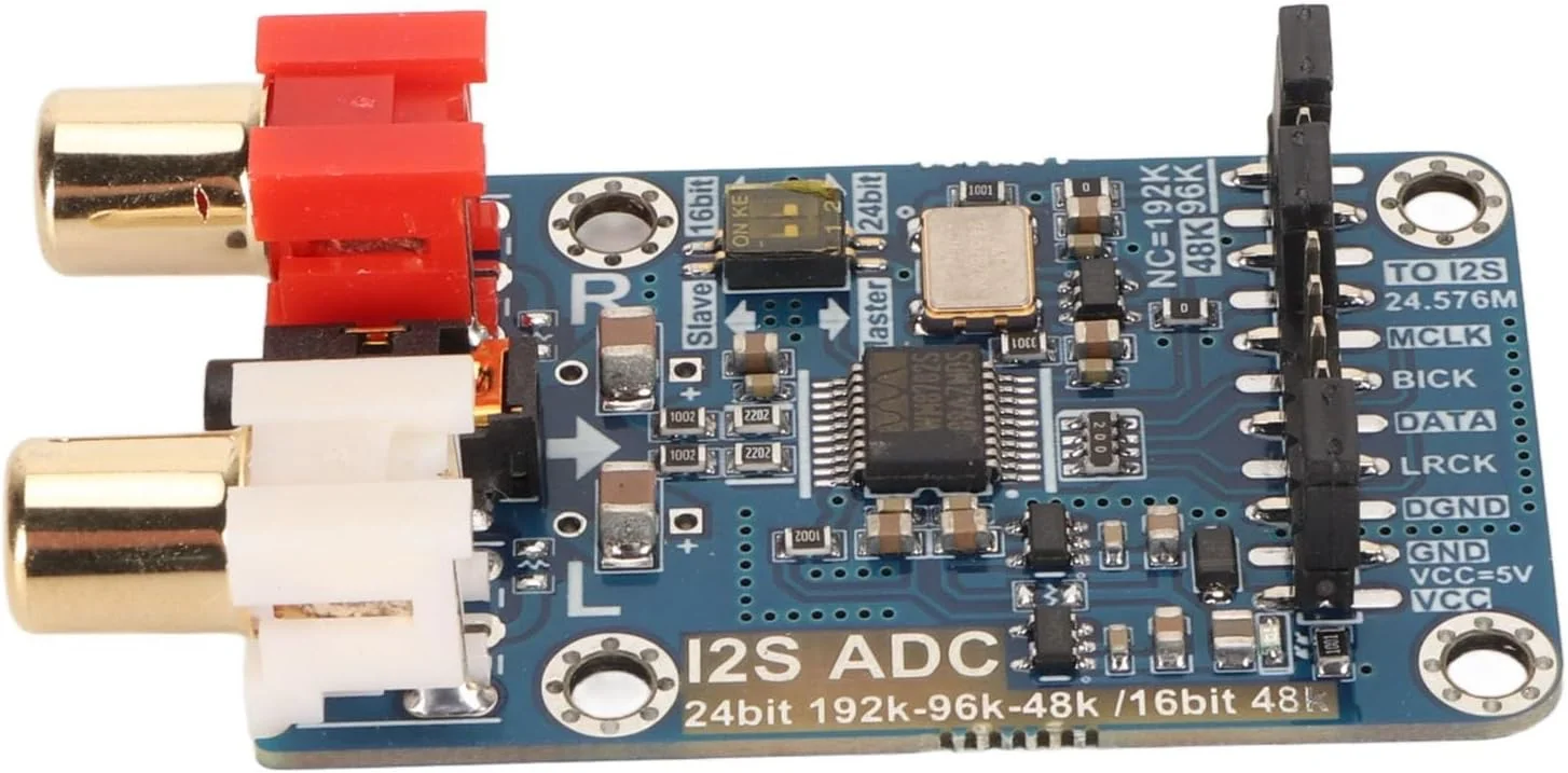 ماژول کارت ADC دیجیتال I2S بدون افت کیفیت Cryfokt به همراه کابل اتصال مناسب برای علاقه مندان به DIY ماژول کارت ADC دیجیتال I2S بدون افت کیفیت Cryfokt به همراه کابل اتصال مناسب برای علاقه مندان به DIY