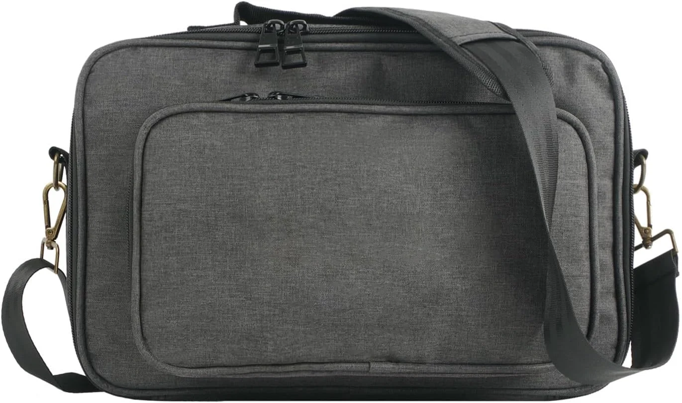 کیف پدال افکت Cryfokt، کیف پردازنده گیتار ضد ضربه برای نوازندگان با بند شانه، ایده آل برای مسافرت، پارچه ضد آب، خاکستری (سایز کوچک)