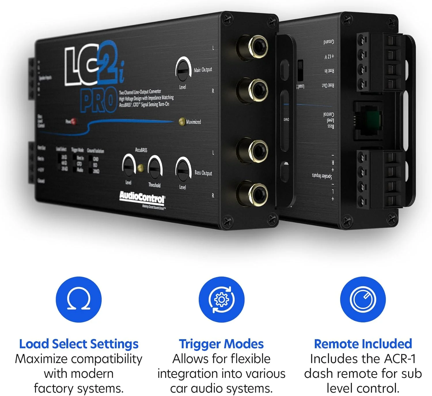 مبدل خروجی لاین 2 کاناله کنترل صدا LC1i قابل تنظیم 400 وات GTO