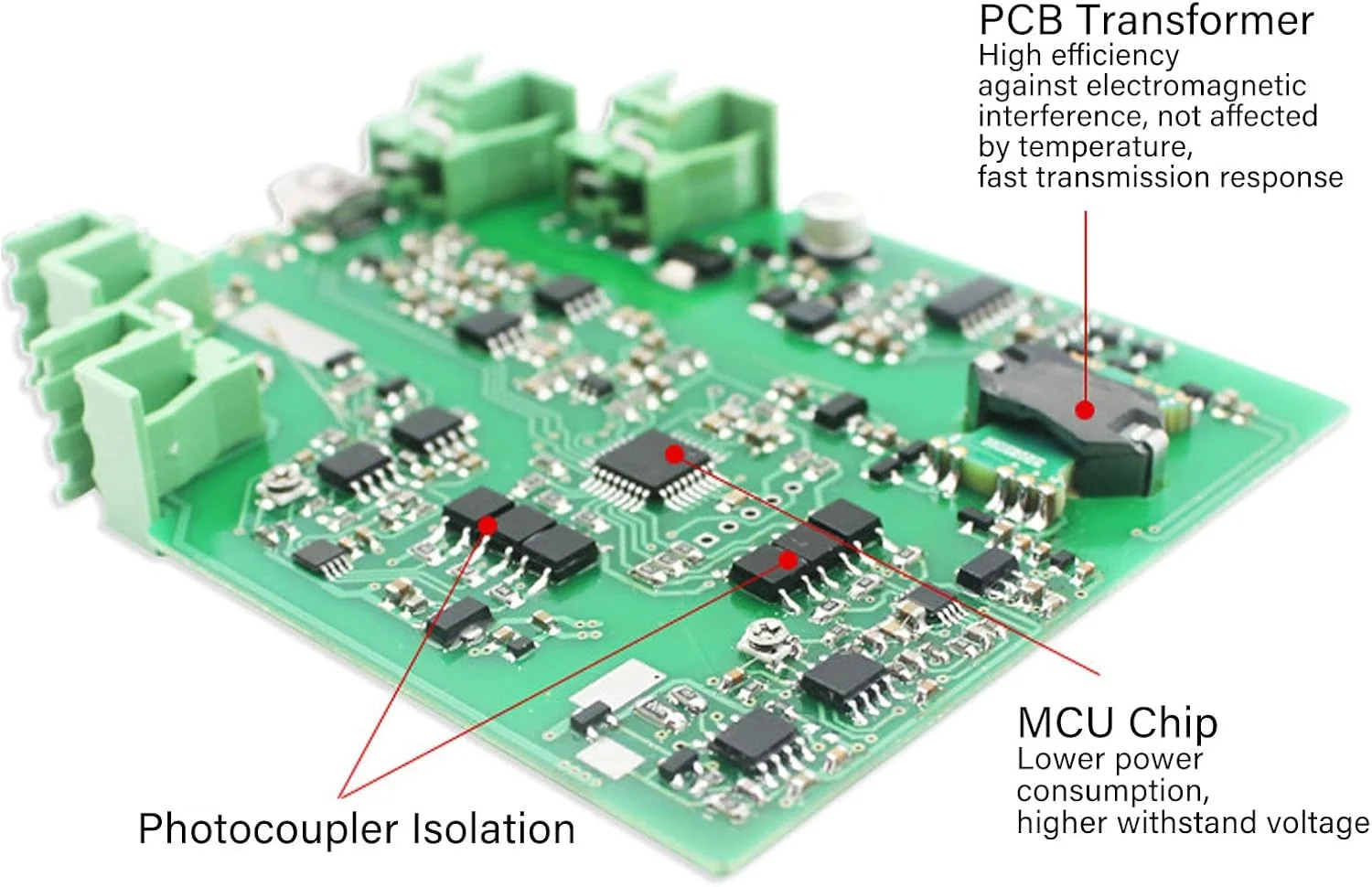 ایزولاتور DC، ترانسمیتر ایزولاتور جریان با ایزولاسیون فوتوالکتریک DC 24V 2 ورودی 4 خروجی، ترانسمیتر برای تشخیص PLC (4-20mA)
