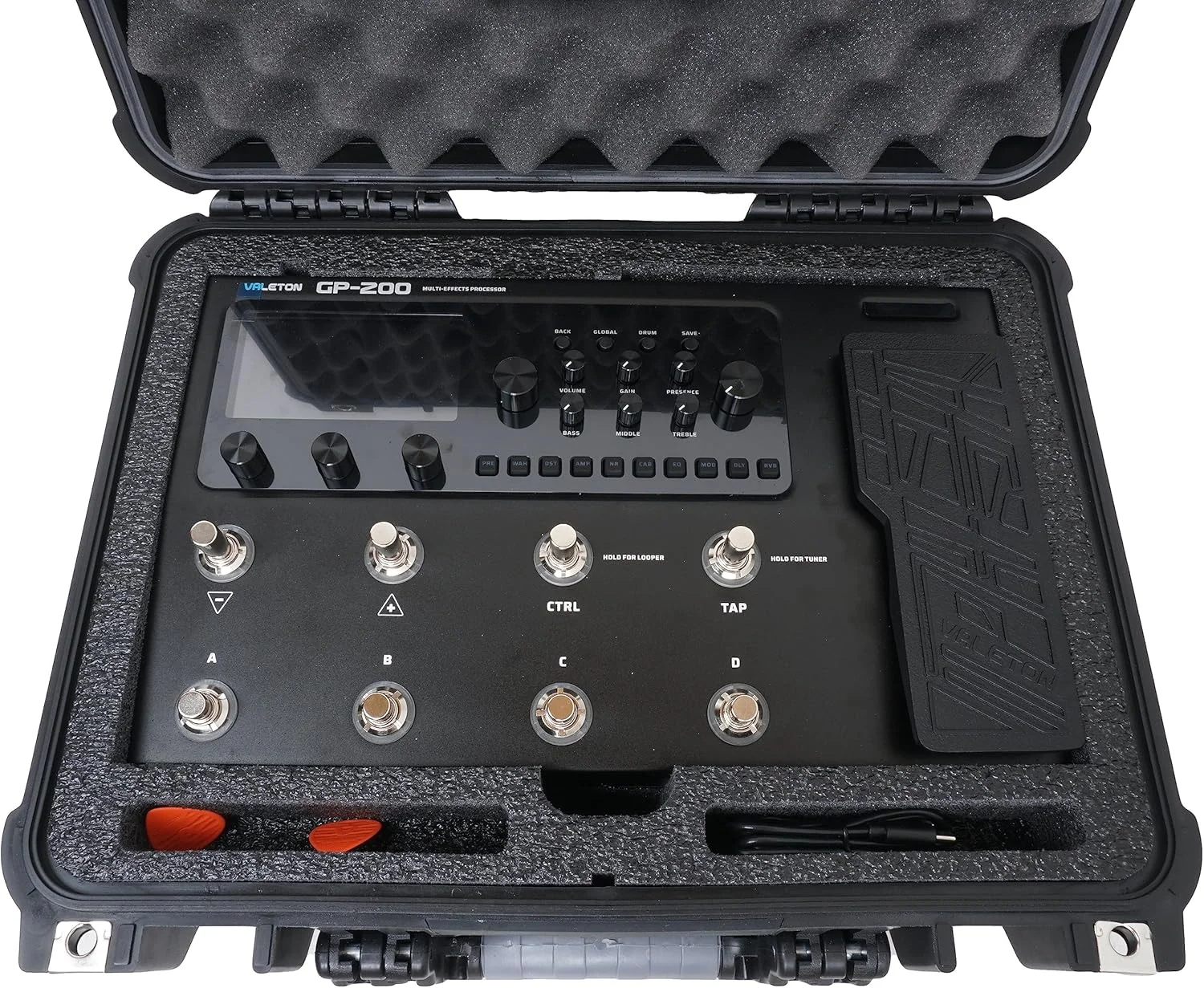 کیف حمل پردازنده چند افکتی Case Club - کیف ضد آب مناسب برای پدال افکت Valeton GP200