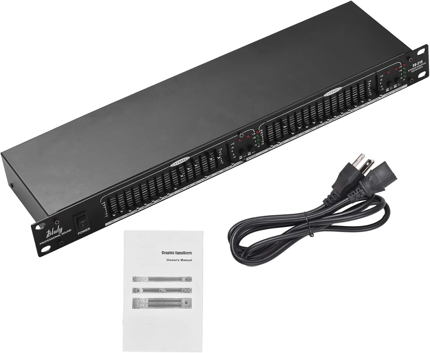 اکولایزر 15 باندی دو کاناله Btuty مدل EQ-215، قابل نصب در رک 1U اکولایزر 15 باندی دو کاناله Btuty مدل EQ-215، قابل نصب در رک 1U