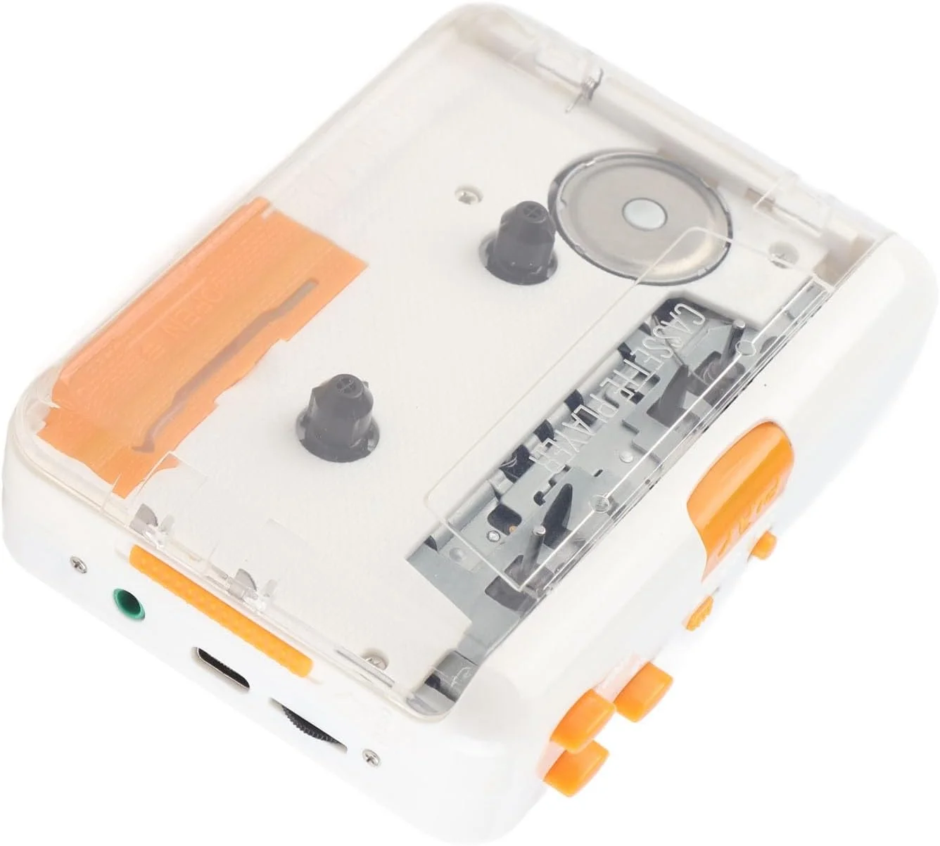 تبدیل کننده کاست USB، پخش کننده نوار کاست، تبدیل نوار به MP3، پخش کننده قابل حمل نوار موسیقی MP3 با هدفون برای کامپیوتر، اتصال و پخش