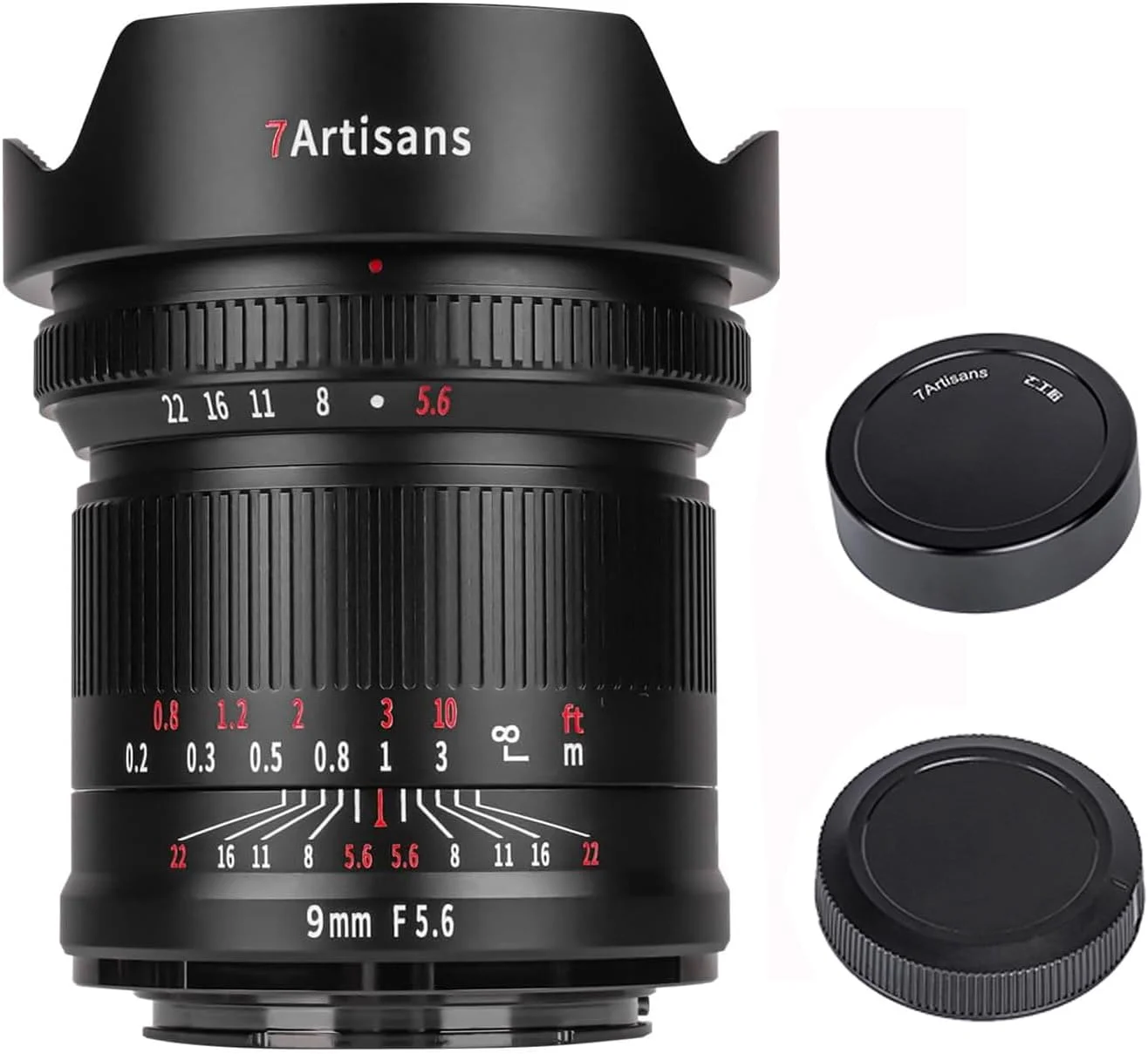 لنز فول فریم 9 میلی‌متری 7artisans F5.6 برای دوربین‌های نیکون با مانت Z، لنز دوربین بدون آینه با زاویه دید عریض 132 درجه برای نیکون Z5 Z50 Z6 Z6II Z7 Z7II Z9