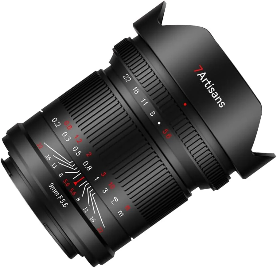 لنز فول فریم 9 میلی‌متری 7artisans F5.6 برای دوربین‌های نیکون با مانت Z، لنز دوربین بدون آینه با زاویه دید عریض 132 درجه برای نیکون Z5 Z50 Z6 Z6II Z7 Z7II Z9