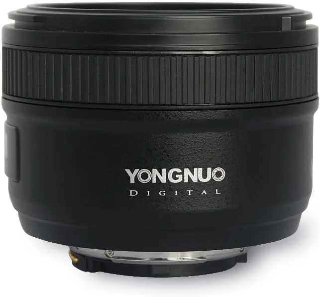 لنز زاویه باز واید YN35mm F2.0 با فوکوس ثابت AF/MF برای دوربین های DSLR نیکون با مانت F مدل های D7100 D3200 D3300 D3100 D5100 D90، 35mm F2N