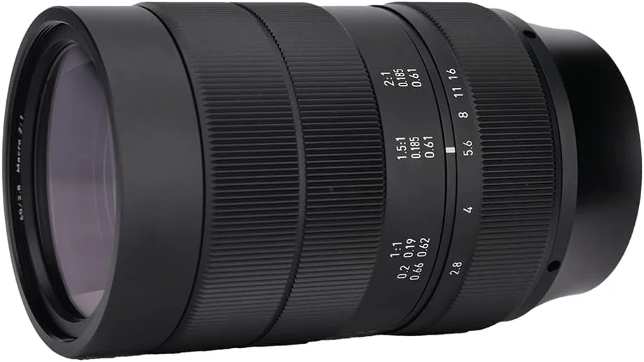 لنز ماکرو 60mm F2.8 با فوکوس دستی و بزرگنمایی 2X، بدنه آلیاژ آلومینیوم، مناسب برای دوربین های بدون آینه NIKONs و Olympuss لنز ماکرو 60mm F2.8 با فوکوس دستی و بزرگنمایی 2X، بدنه آلیاژ آلومینیوم، مناسب برای دوربین های بدون آینه NIKONs و Olympuss