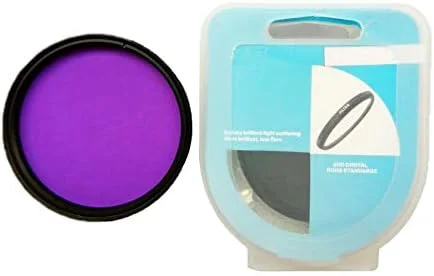 AECAM - CAMAECAM - محافظ لنز فیلتر دیجیتال FLD برای لنزهای 37 40.5 49 52 55 58 62 67 72 77 میلی‌متری دوربین‌های DSLR SLR کانن و نیکون، بسته‌ی 10 عددی به همراه جعبه (77mm)