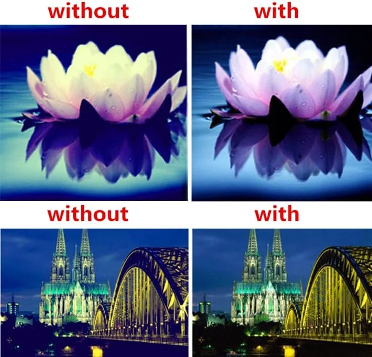 AECAM - CAMAECAM - محافظ لنز فیلتر دیجیتال FLD برای لنزهای 37 40.5 49 52 55 58 62 67 72 77 میلی‌متری دوربین‌های DSLR SLR کانن و نیکون، بسته‌ی 10 عددی به همراه جعبه (77mm)