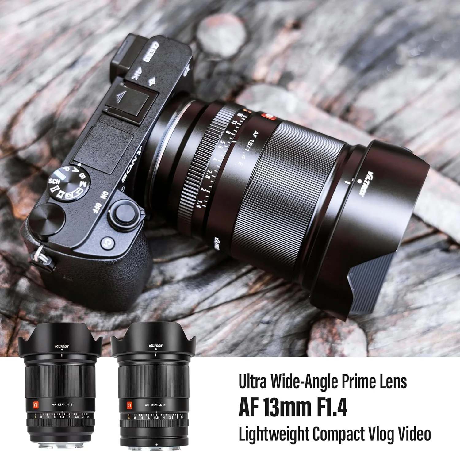 لنز دوربین زاویه باز فوق عریض ۱۳ میلی‌متری F1.4 Z/E -C با دیافراگم بزرگ و فوکوس خودکار برای اندروید E NIKONs Z Fujis X Mount Vlog (NIKONs Z)