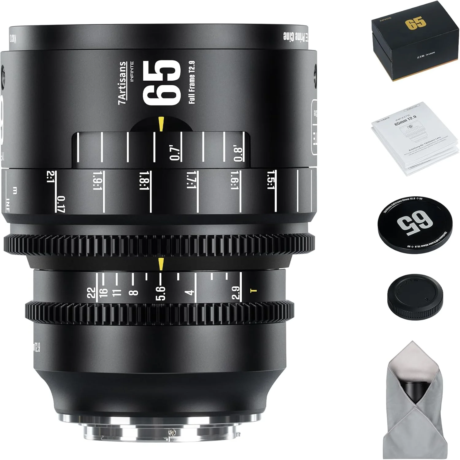 لنز سینمایی فول فریم 7artisans MF65mm T2.9