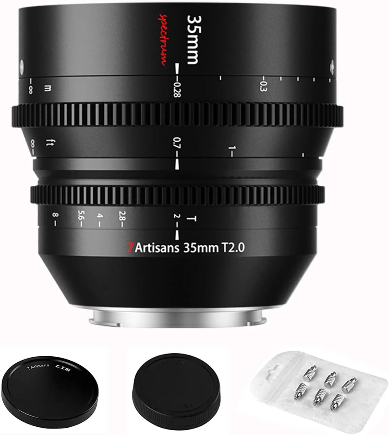 لنز سینمایی 35mm T2.0 هفت آرتیسانز، لنز فیلمبرداری سینمایی فول فریم با دیافراگم بزرگ برای دوربین های نیکون با مانت Z مدل های Z5 Z6 Z7 Z9 Z50 Z6II Z7II ZFC