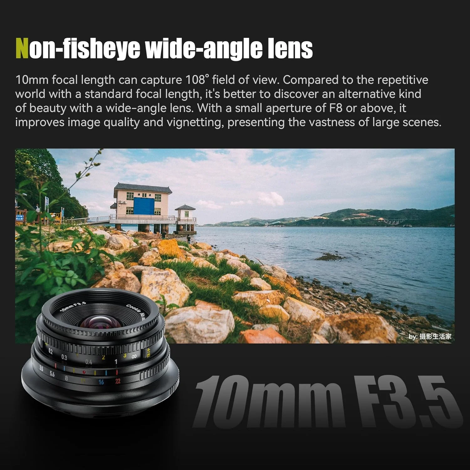 لنز ثابت 10mm F3.5 واید انگل 7artisans MF برای دوربین های بدون آینه APS-C، سازگار با نیکون Z Zfc Z50 Z30 لنز ثابت 10mm F3.5 واید انگل 7artisans MF برای دوربین های بدون آینه APS-C، سازگار با نیکون Z Zfc Z50 Z30