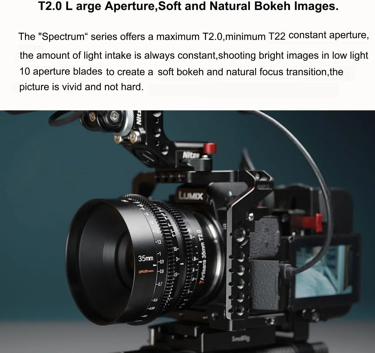 لنز سینمایی 35mm T2.0 هفت آرتیسانز، لنز فیلمبرداری سینمایی فول فریم با دیافراگم بزرگ برای دوربین های نیکون با مانت Z مدل های Z5 Z6 Z7 Z9 Z50 Z6II Z7II ZFC لنز سینمایی 35mm T2.0 هفت آرتیسانز، لنز فیلمبرداری سینمایی فول فریم با دیافراگم بزرگ برای دوربین های نیکون با مانت Z مدل های Z5 Z6 Z7 Z9 Z50 Z6II Z7II ZFC