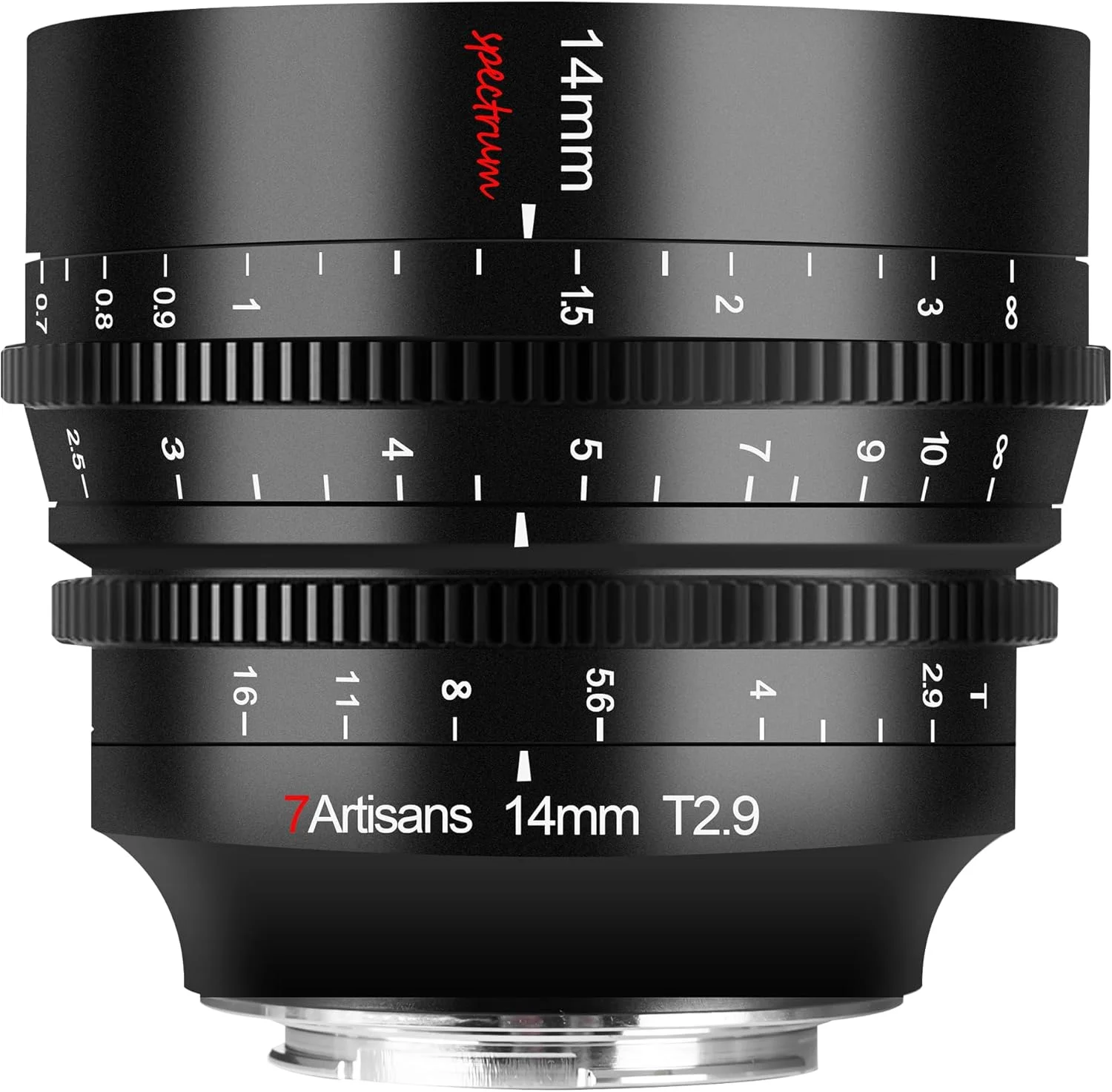 لنز سینمایی 7artisans 14mm T2.9 فول فریم 114 درجه، سازگار با Nikon Z5 Z6 Z7 Z6II Z7II Z9، مشکی