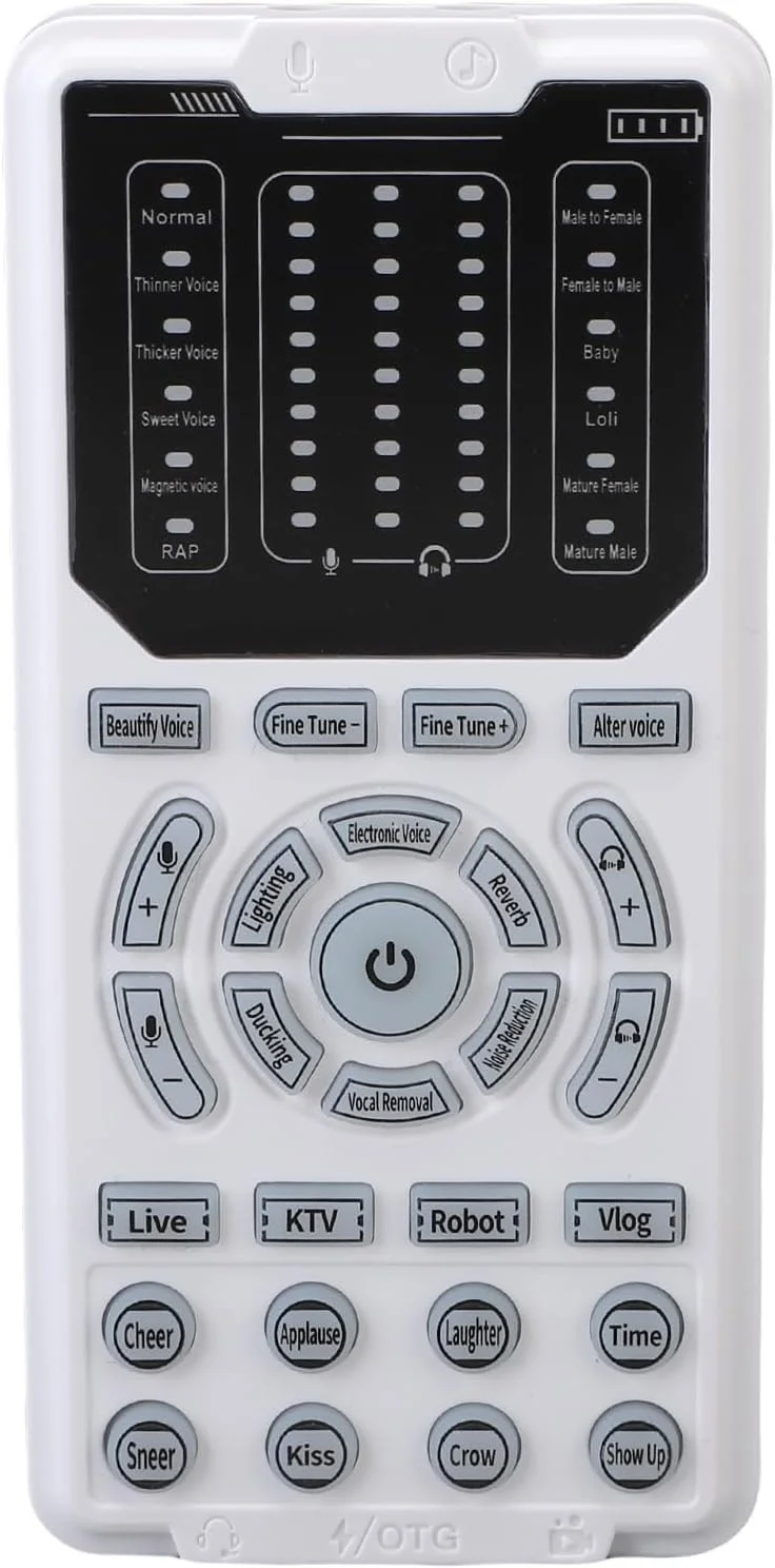 تغییر دهنده صدای قابل حمل Bewinner با 16 حالت صدا و تنظیم 10 سطحی، مبدل جلوه های صوتی Plug & Play برای بازی، استریم، چت، سازگار با کامپیوتر، اندروید