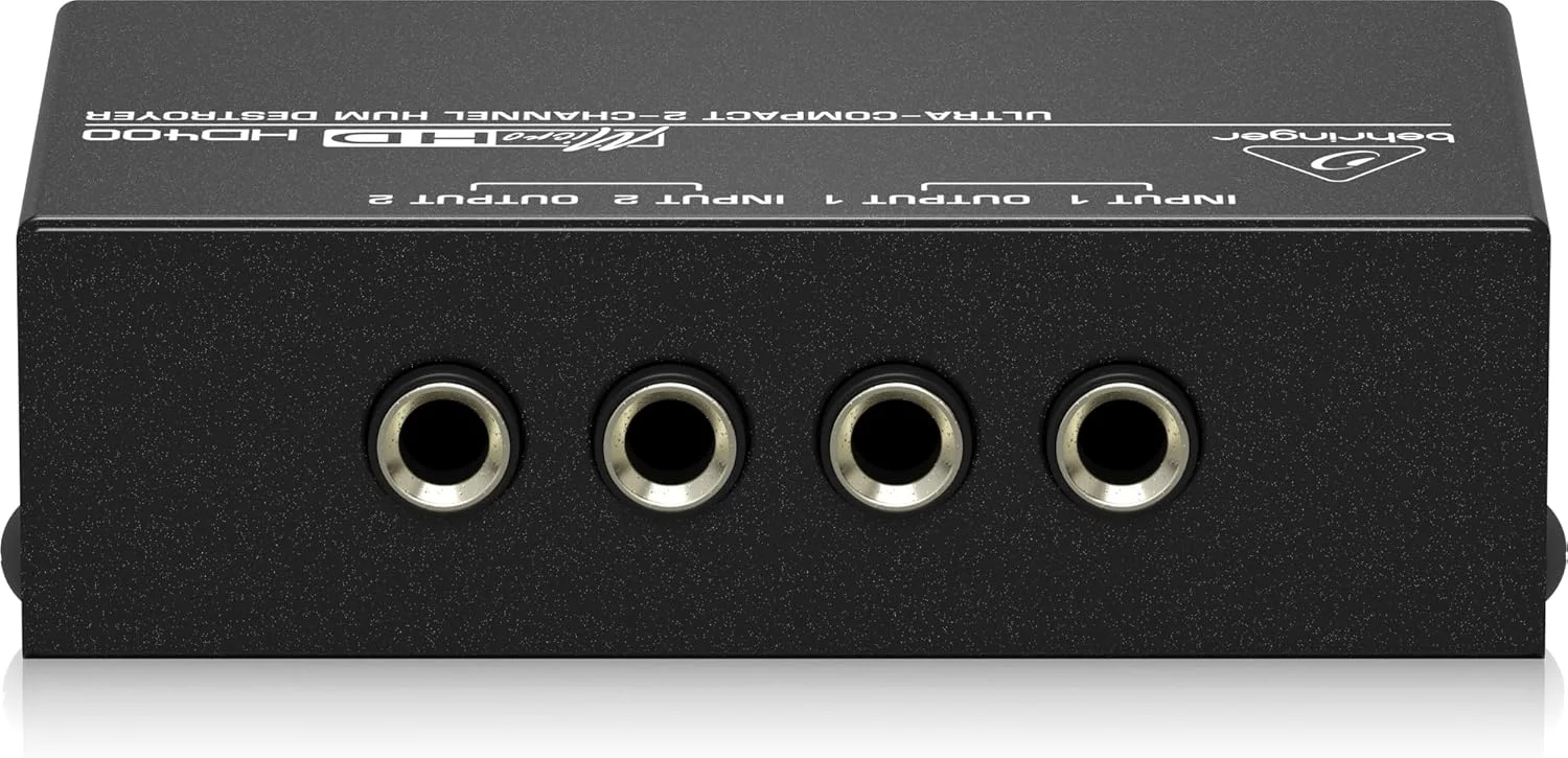 از بین برنده هام و نویز 2 کاناله Behringer Hd400 Microhd نقره ای از بین برنده هام و نویز 2 کاناله Behringer Hd400 Microhd نقره ای