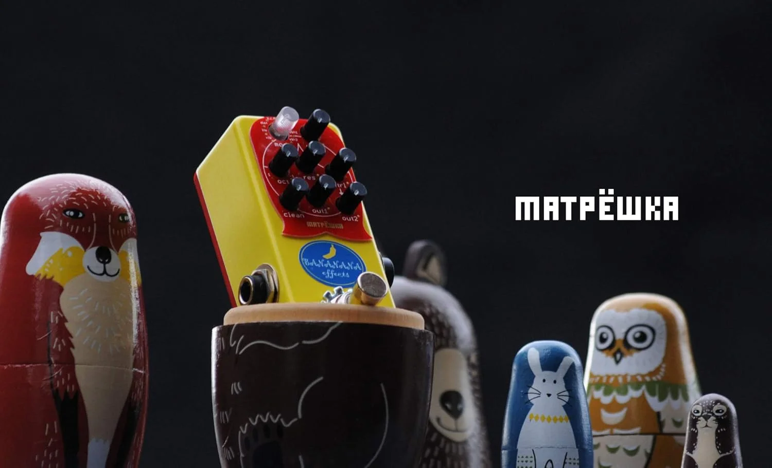 MATRYOSHKA پدال سینث بیس قدرتمند و متنوع مجهز به میکس 3 کاناله و 8 حالت