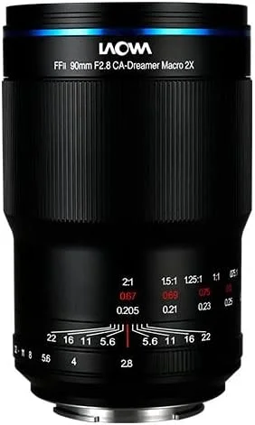 لنز ماکرو Venus Laowa 90mm f/2.8 2X Ultra APO برای دوربین های بدون آینه Sony E Mount، مشکی