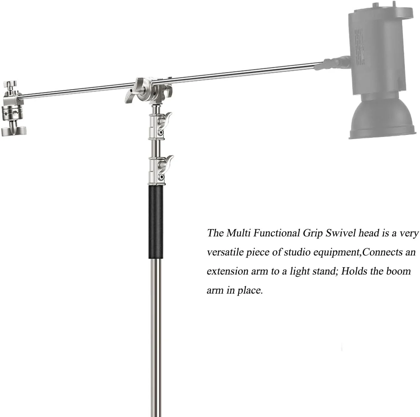 نگهدارنده سر گردان چند منظوره 2.5 اینچی با آداپتور نصب فولادی برای پایه نور، بازوی بوم و سایر تجهیزات عکاسی نگهدارنده سر گردان چند منظوره 2.5 اینچی با آداپتور نصب فولادی برای پایه نور، بازوی بوم و سایر تجهیزات عکاسی