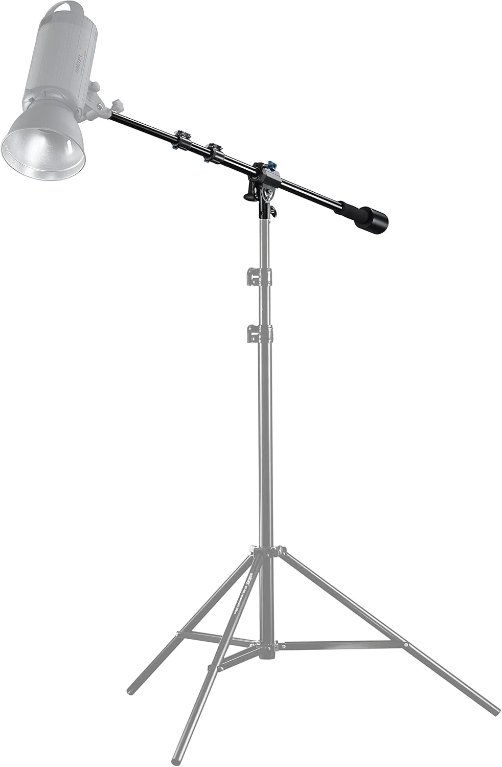 بازوی بوم والیمکس پرو (وزنه تعادل 70-183 سانتی متر، بازو، بازوی توسعه، سر گردان، بازوی آلومینیومی با 3 بخش، قابل تنظیم ارتفاع و طول، ظرفیت بار 2 تا 5 کیلوگرم)، مشکی