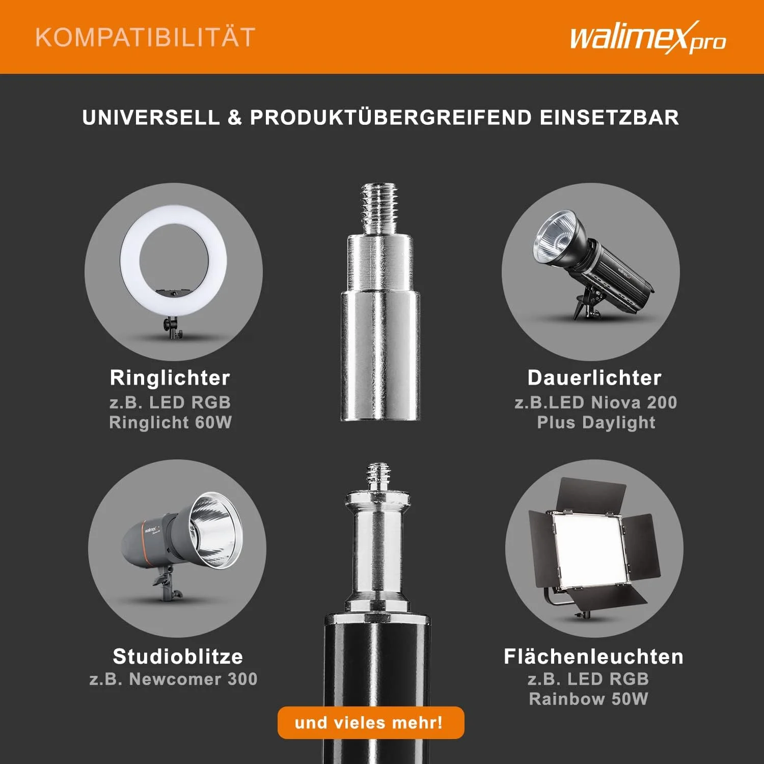 پایه نور والیمکس پرو WT-806 (دارای سیستم فنری میراگر، حداکثر 256 سانتی متر، ظرفیت بار 6 کیلوگرم، قابل تنظیم، ساخته شده از آلومینیوم، برای عکاسی استودیویی موبایل سافت باکس رفلکتور بوم) به همراه کیف حمل