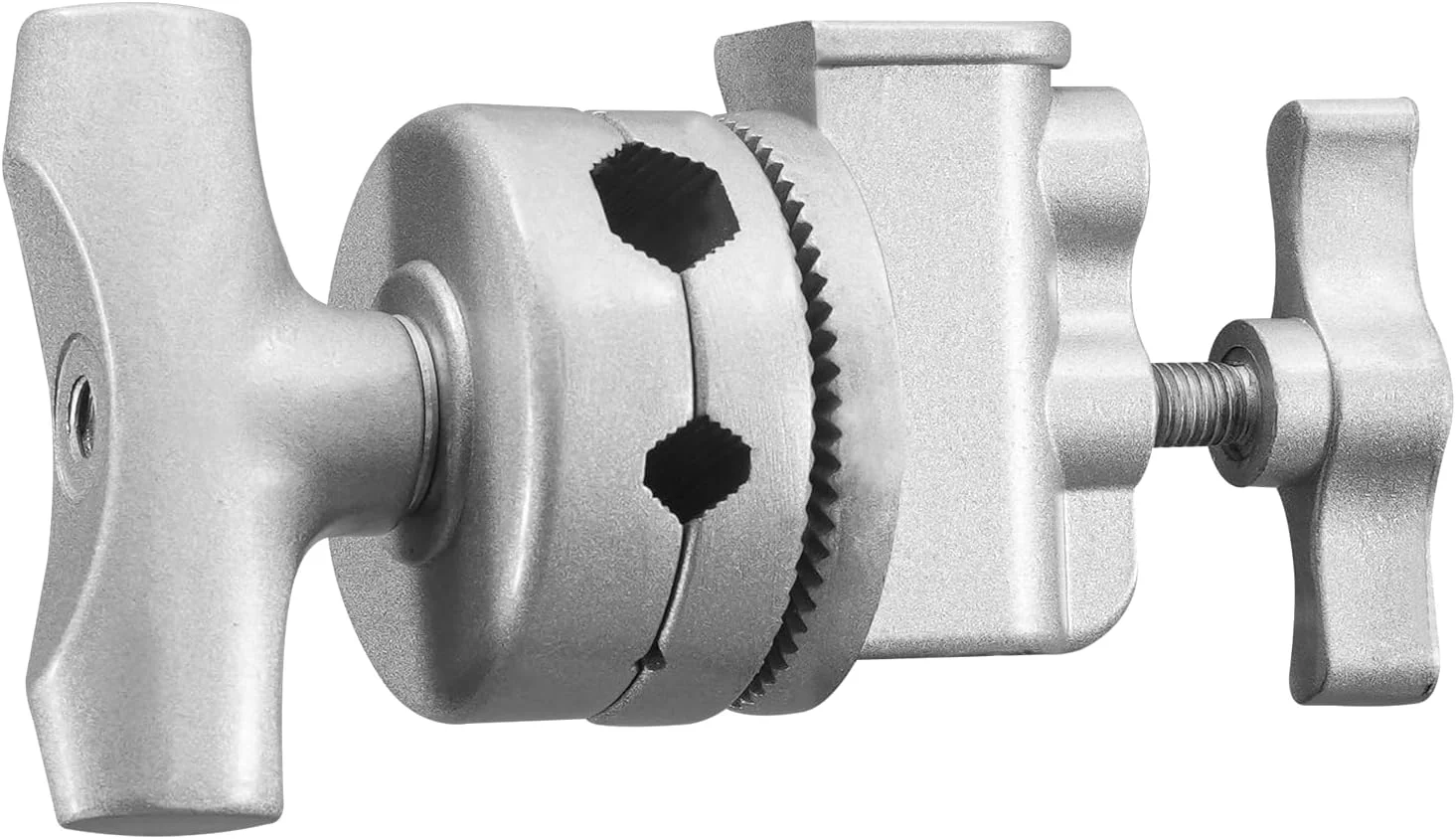 آداپتور نگهدارنده سر گردان 2.5 اینچی WELLMAKING، گیره چند منظوره برای پایه نور، بازوی بوم و سایر تجهیزات عکاسی با مانت های 1/2، 1/4، 3/8، 5/8 اینچی