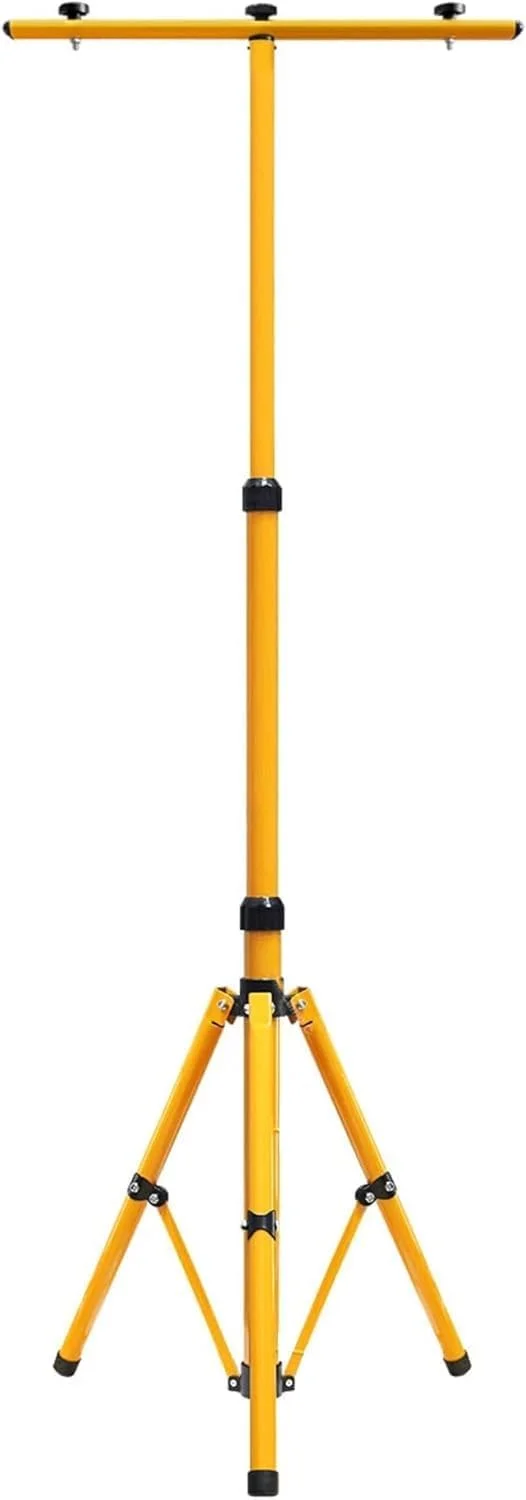 پایه سه پایه چراغ نورافکن قابل تنظیم - پایه چراغ کار سنگین برای کمپینگ، ساخت و ساز، مکان های اضطراری - نصب تک و دوبل لامپ موجود است