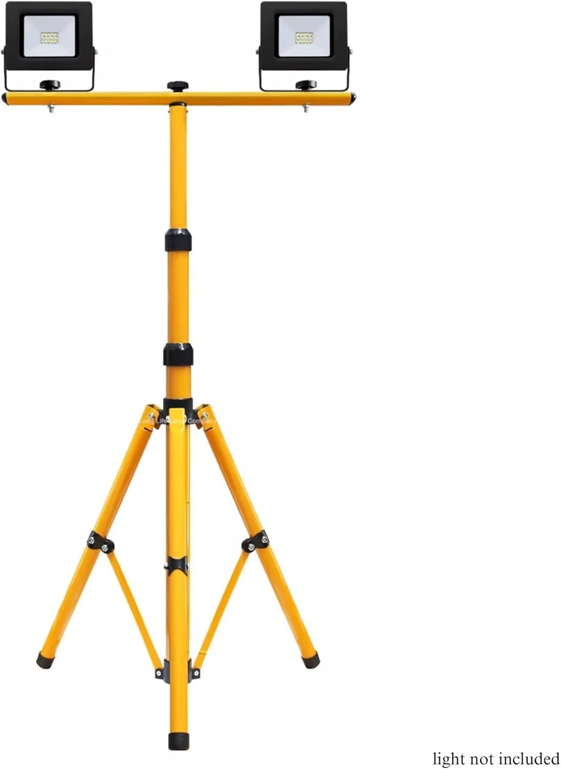 پایه سه پایه چراغ نورافکن قابل تنظیم - پایه چراغ کار سنگین برای کمپینگ، ساخت و ساز، مکان های اضطراری - نصب تک و دوبل لامپ موجود است