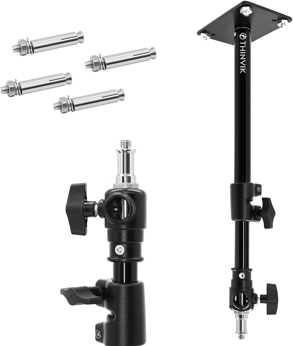 پایه بوم بازویی دیواری دوربین Thinvik با مانت 1/4 و 3/8 برای نصب عمودی یا افقی