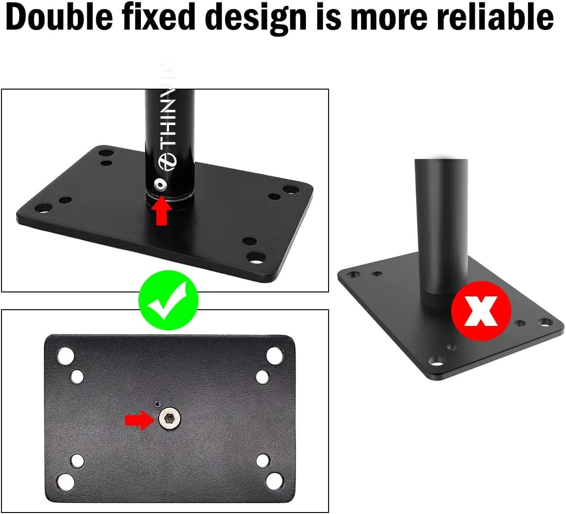 پایه بوم بازویی دیواری دوربین Thinvik با مانت 1/4 و 3/8 برای نصب عمودی یا افقی