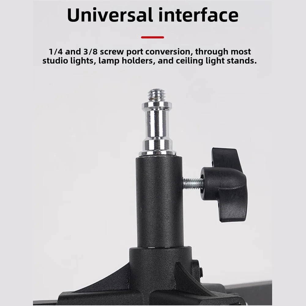 سه پایه بوم، سه پایه لامپ، سه پایه نور با قرقره، تلسکوپی و قابل تنظیم، حداکثر ارتفاع 75 سانتی متر، اتصالات پیچی 1/4 و 3/8، حداکثر ظرفیت بار 50 کیلوگرم برای استودیو عکاسی در فضای باز