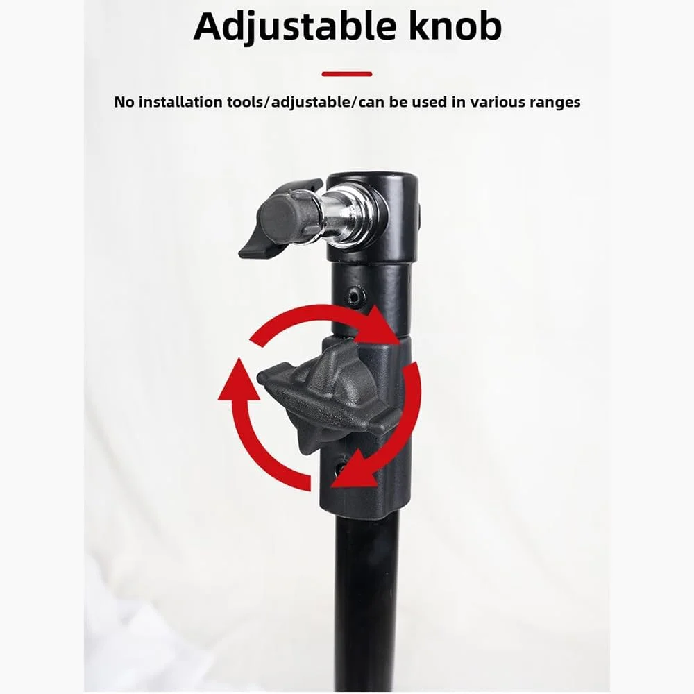 سه پایه بوم، سه پایه لامپ، سه پایه نور با قرقره، تلسکوپی و قابل تنظیم، حداکثر ارتفاع 75 سانتی متر، اتصالات پیچی 1/4 و 3/8، حداکثر ظرفیت بار 50 کیلوگرم برای استودیو عکاسی در فضای باز