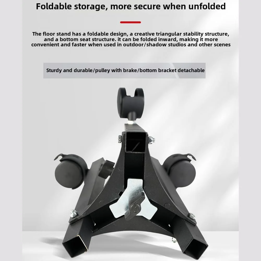 سه پایه بوم، سه پایه لامپ، سه پایه نور با قرقره، تلسکوپی و قابل تنظیم، حداکثر ارتفاع 75 سانتی متر، اتصالات پیچی 1/4 و 3/8، حداکثر ظرفیت بار 50 کیلوگرم برای استودیو عکاسی در فضای باز