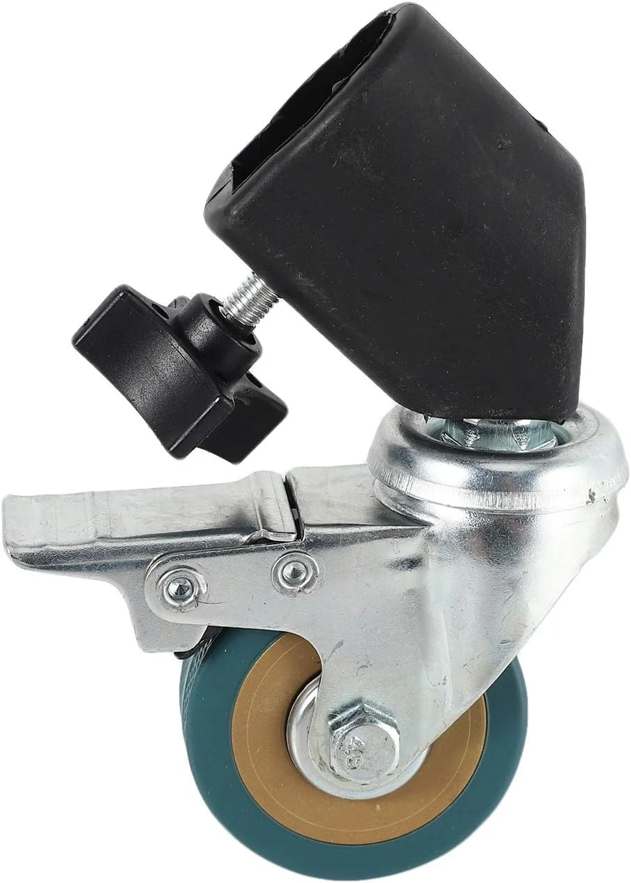 3 عدد چرخ جهانی سه پایه استودیویی 22 میلی متری با استحکام بالا برای پایه های نور/بازوی استودیویی