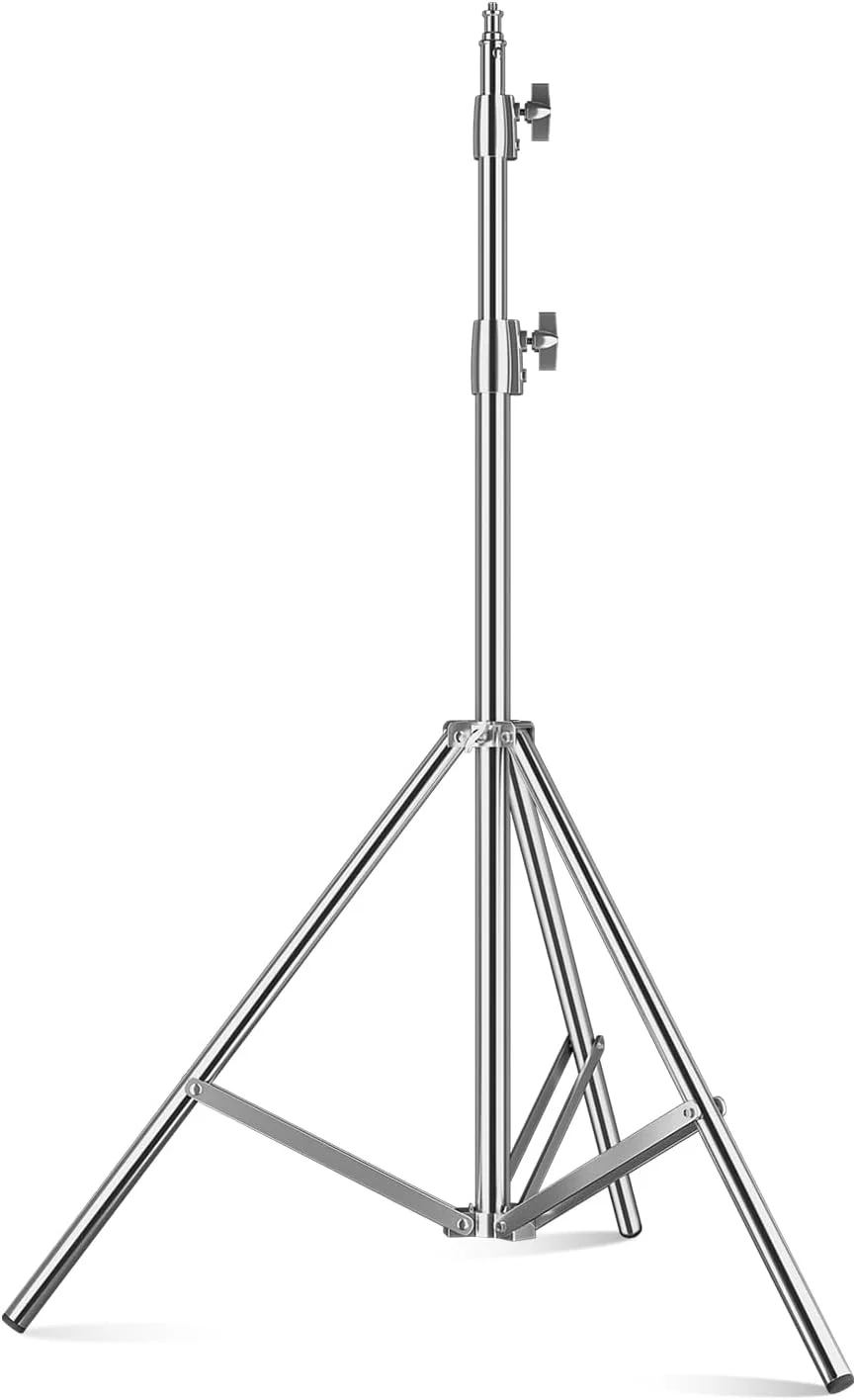 پایه نور عکاسی استیل Soonpho مدل SN-210، ارتفاع 200 سانتی متر، با پیچ استاندارد 1/4 اینچ، قفل S، سه پایه نور قابل حمل، حداکثر تحمل وزن 2 کیلوگرم، مناسب برای نور ویدئو، فلاش و رفلکتور پایه نور عکاسی استیل Soonpho مدل SN-210، ارتفاع 200 سانتی متر، با پیچ استاندارد 1/4 اینچ، قفل S، سه پایه نور قابل حمل، حداکثر تحمل وزن 2 کیلوگرم، مناسب برای نور ویدئو، فلاش و رفلکتور