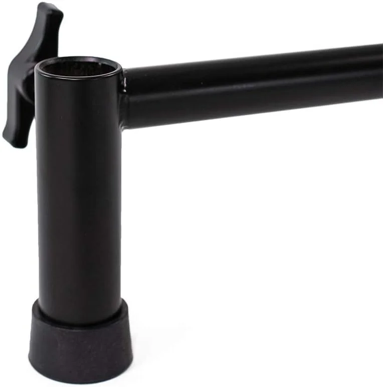 پایه C استیل ضد زنگ با روکش مشکی 40 اینچی به همراه بازوی گیره