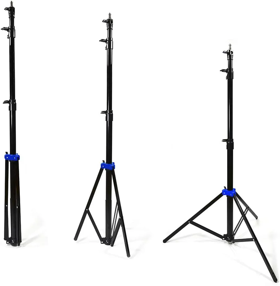 پایه نور آسان بازشو سِیویج، ساختار آلومینیومی، لوازم جانبی عکاسی، سایز 2.13 متر