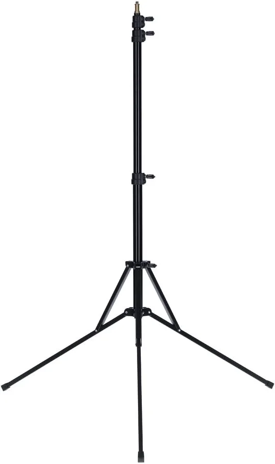 پایه فلاش سفری رولی پرو 215 سانتی‌متر - پایه فلاش آلومینیومی برای فلاش‌های حرفه‌ای - ایده‌آل برای عکاسی در فضای باز و مسافرتی - ارتفاع قابل تنظیم بین 57-215 سانتی‌متر - مشکی