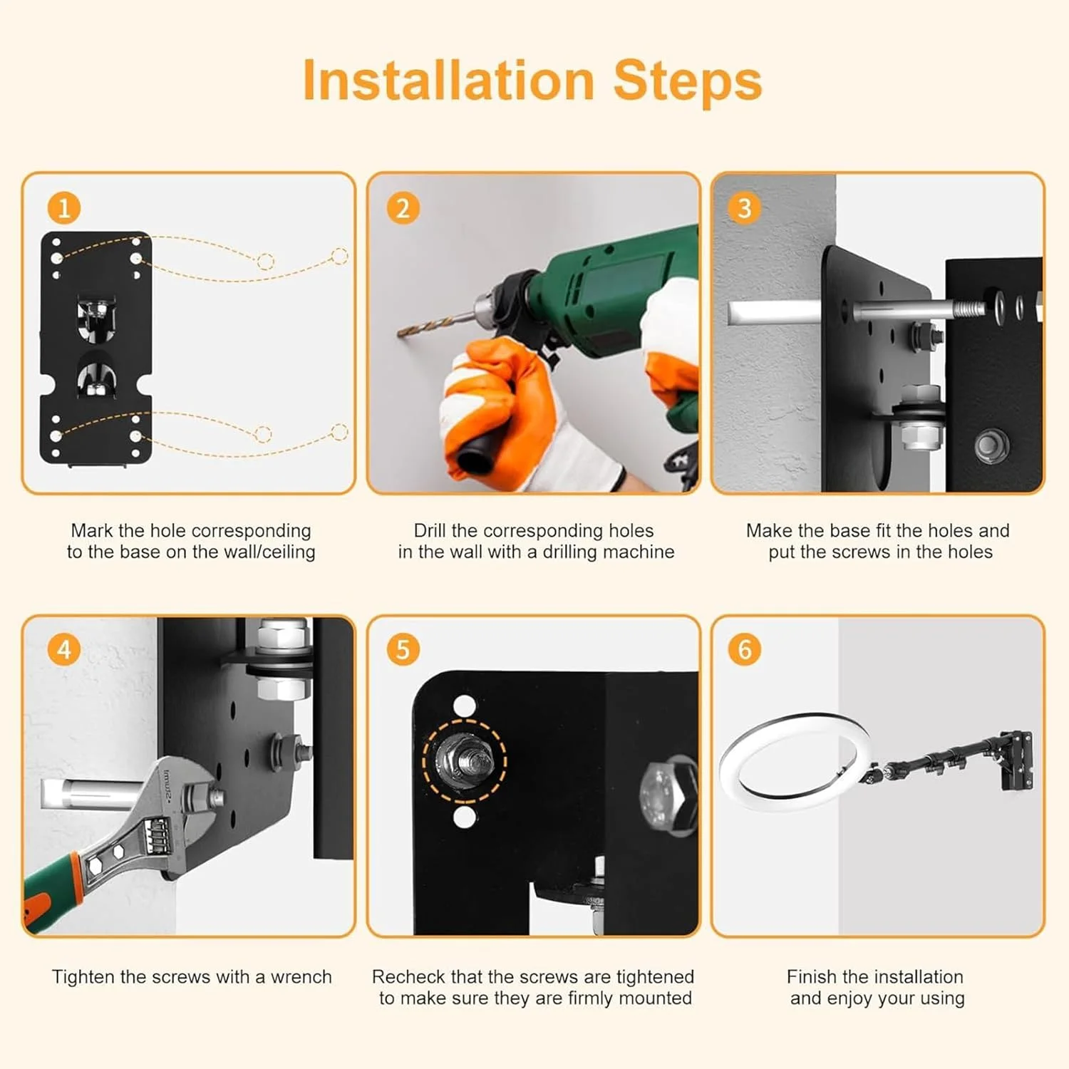 پایه دیواری رینگ لایت، بازوی بوم مثلثی پایه نور آرایشگاه، نگهدارنده چرخشی برای رفلکتور، نور تکی، پس زمینه، عکس های پرتره، استودیو، اتاق گریم پایه دیواری رینگ لایت، بازوی بوم مثلثی پایه نور آرایشگاه، نگهدارنده چرخشی برای رفلکتور، نور تکی، پس زمینه، عکس های پرتره، استودیو، اتاق گریم