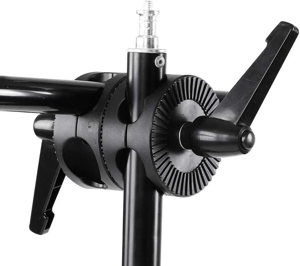 نگهدارنده سر گیره، پشتیبانی از براکت بازتابنده، آداپتور پایه نور چرخ دوتایی، گیره زاویه سر گیره برای پایه بازوی بوم استودیو، لوازم جانبی عکاسی