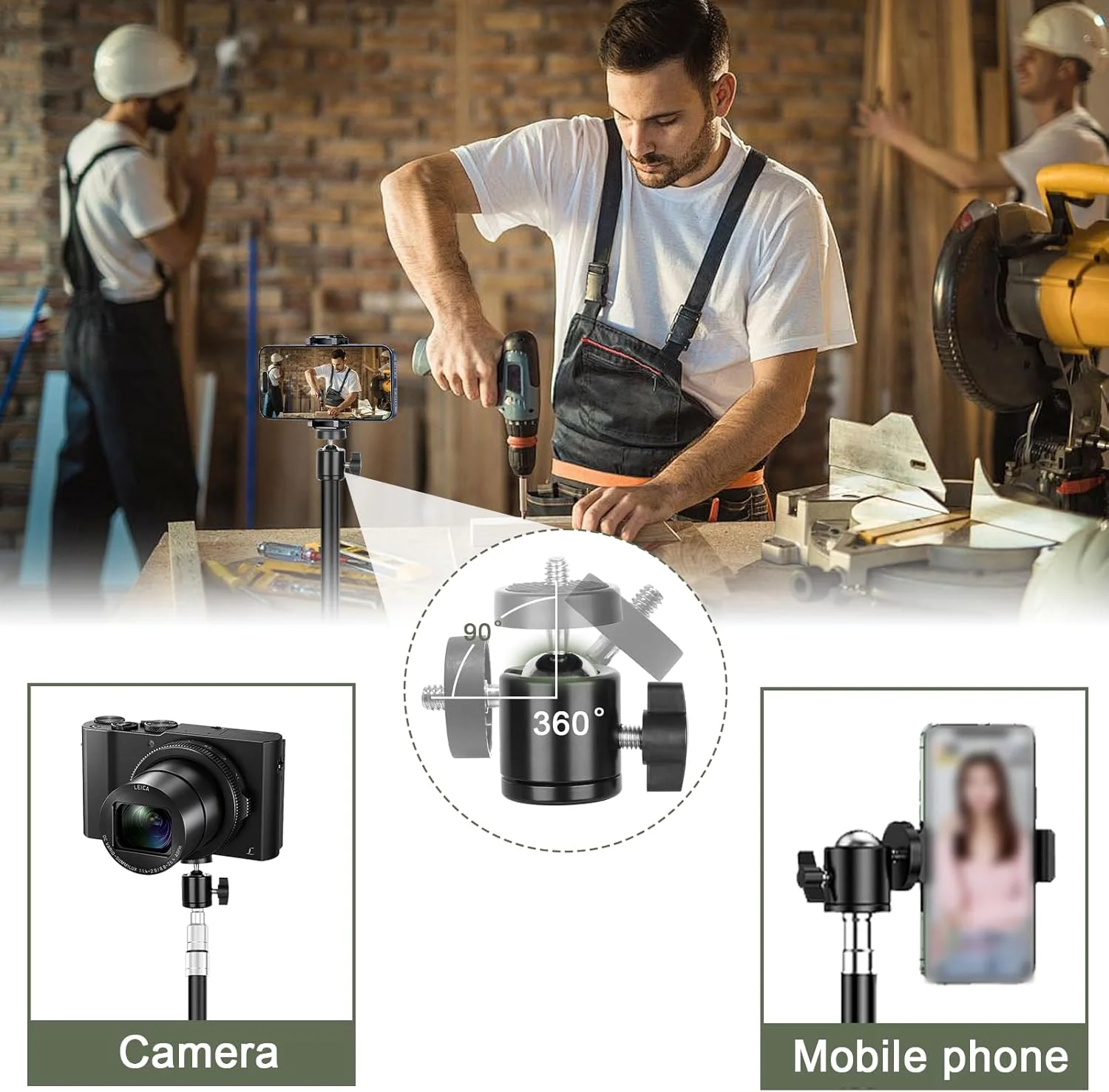 پایه نور عکاسی، سه پایه تاشو معکوس قابل حمل 280 سانتی متری با کیف حمل و سر توپی چرخان 360 درجه، پایه سه پایه آلومینیومی برای ویدئو، دوربین، سافت باکس، چتر، مراسم عروسی