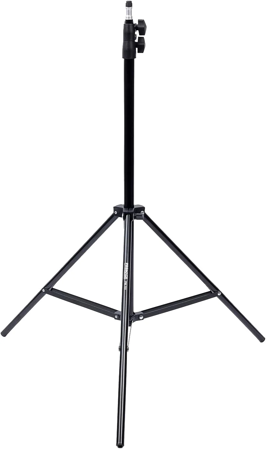 پایه نور پرومِیج PM-703 به همراه کیف، پایه نور 280 سانتی‌متری برای نورپردازی عکاسی و فیلمبرداری، مناسب برای نور استودیویی یانگنو، فلاش استودیویی گودکس و نور و فلاش استودیویی آپرچر